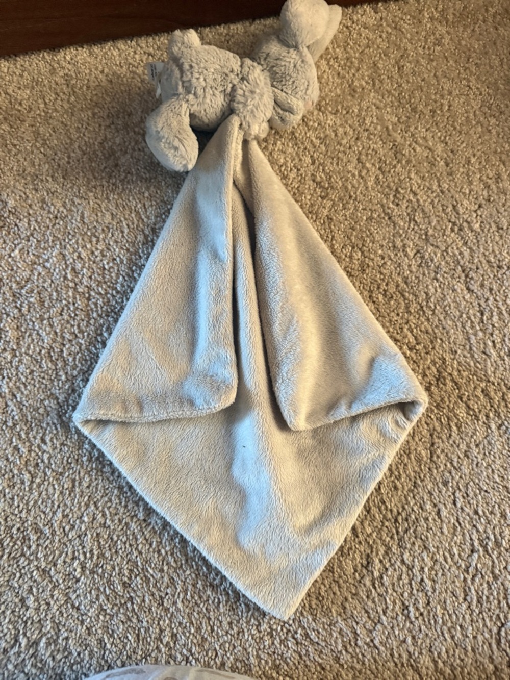 Jellycat Light Gray Plush Bunny Lovey